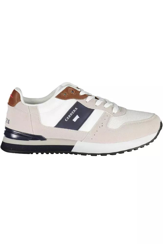Carrera White Polyester Sneaker - DEA STILOSA MILANO
