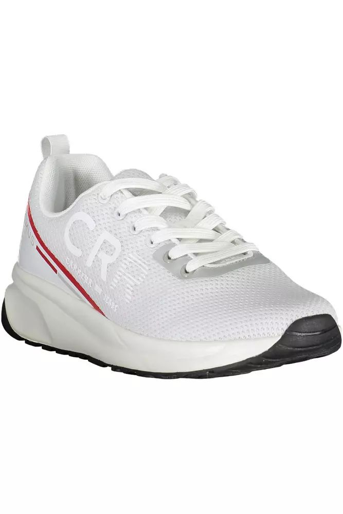 Carrera White Polyester Sneaker - DEA STILOSA MILANO
