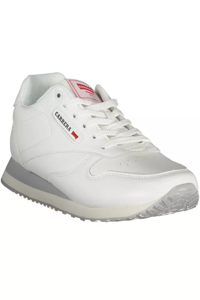 Carrera White Polyester Sneaker - DEA STILOSA MILANO
