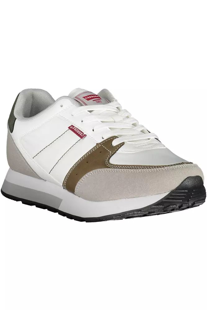 Carrera White Polyester Sneaker - DEA STILOSA MILANO