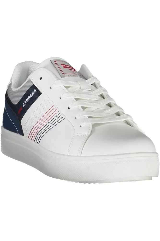Carrera White Polyester Sneaker - DEA STILOSA MILANO