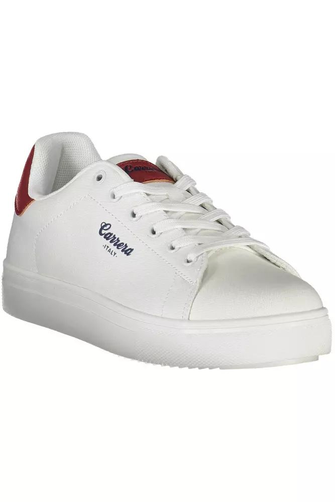 Carrera White Polyester Sneaker - DEA STILOSA MILANO