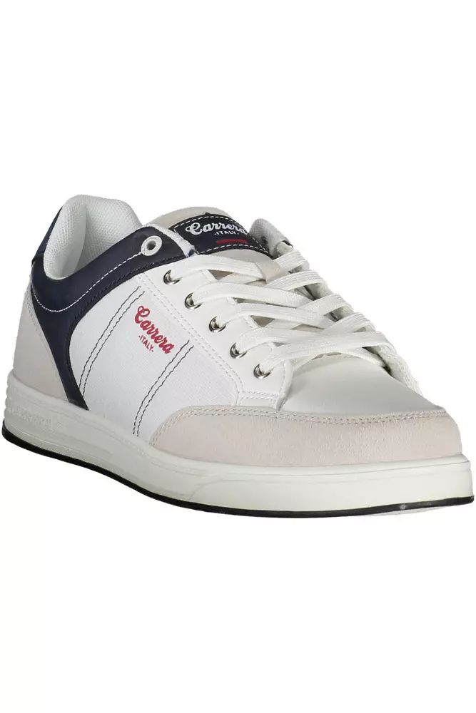Carrera White Polyester Sneaker - DEA STILOSA MILANO