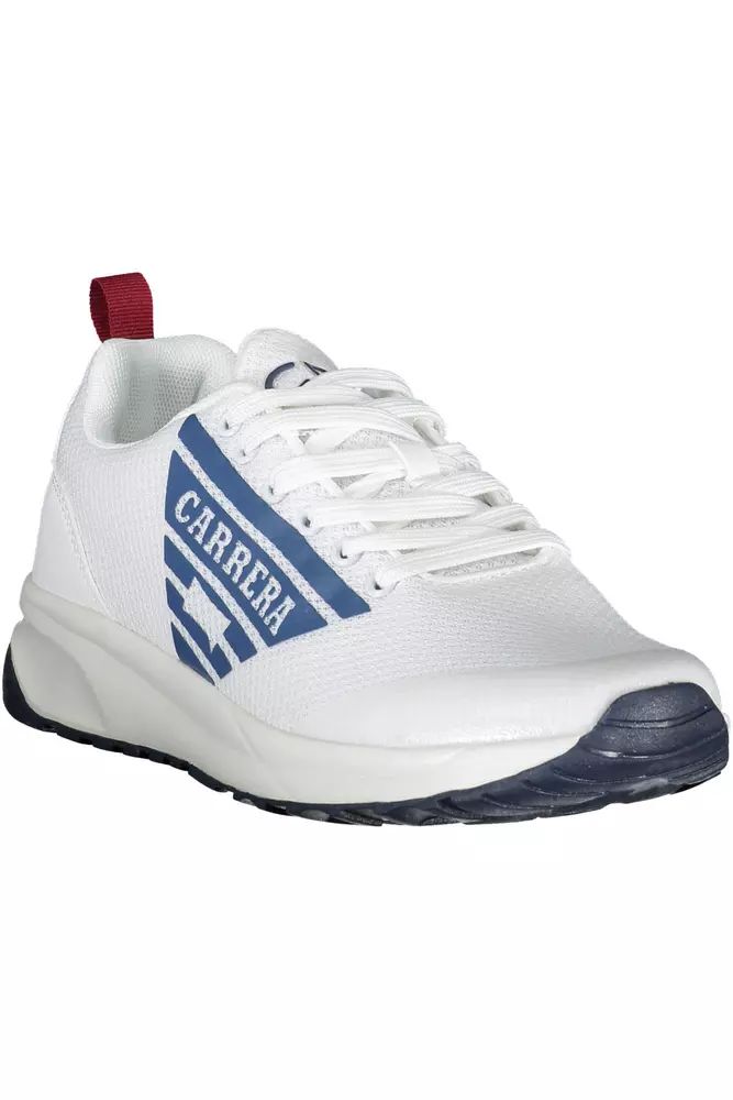 Carrera White Polyester Sneaker - DEA STILOSA MILANO