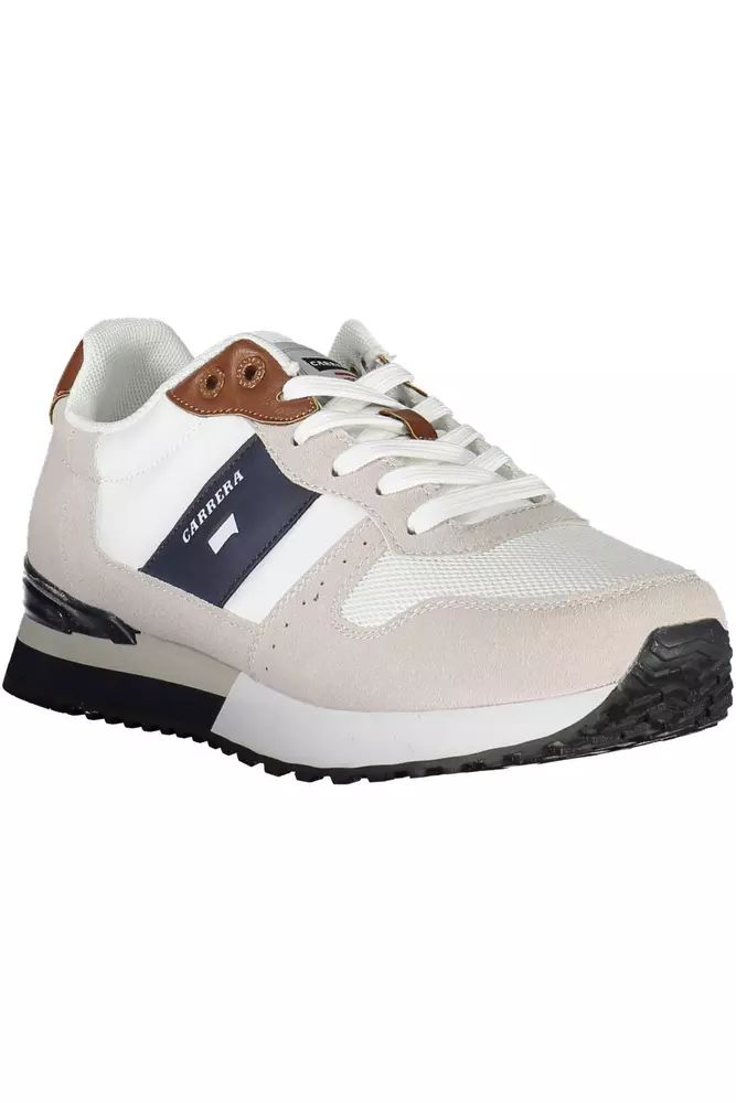 Carrera White Polyester Sneaker - DEA STILOSA MILANO