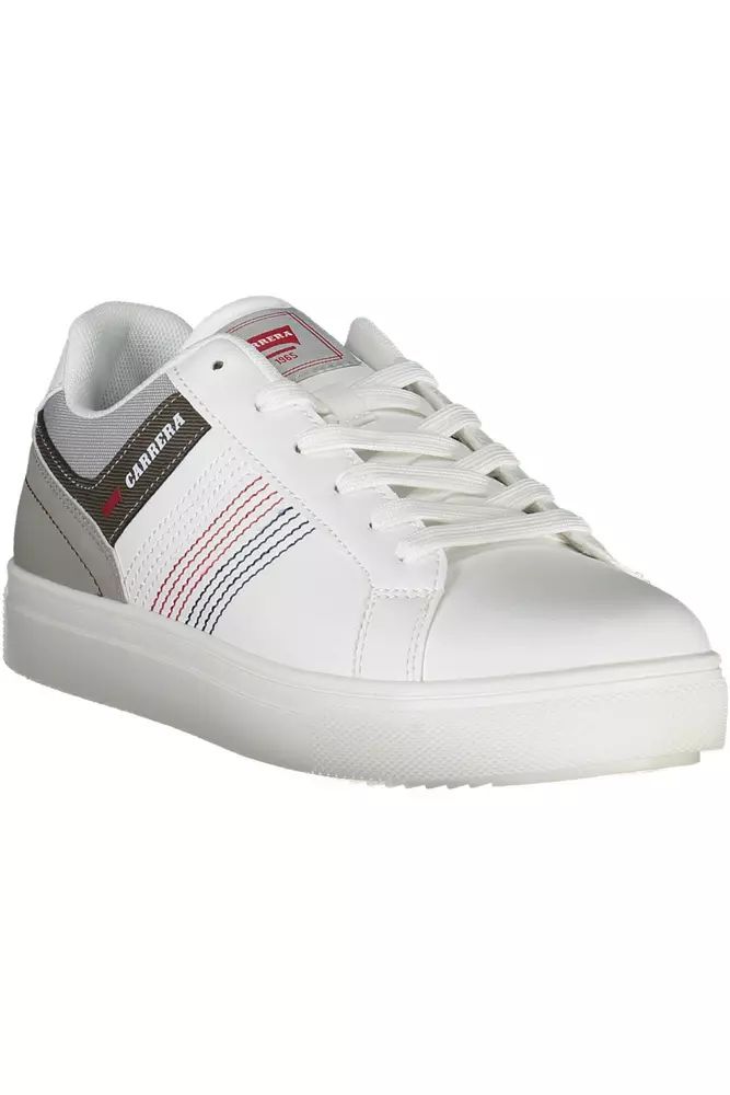 Carrera White Polyester Sneaker - DEA STILOSA MILANO
