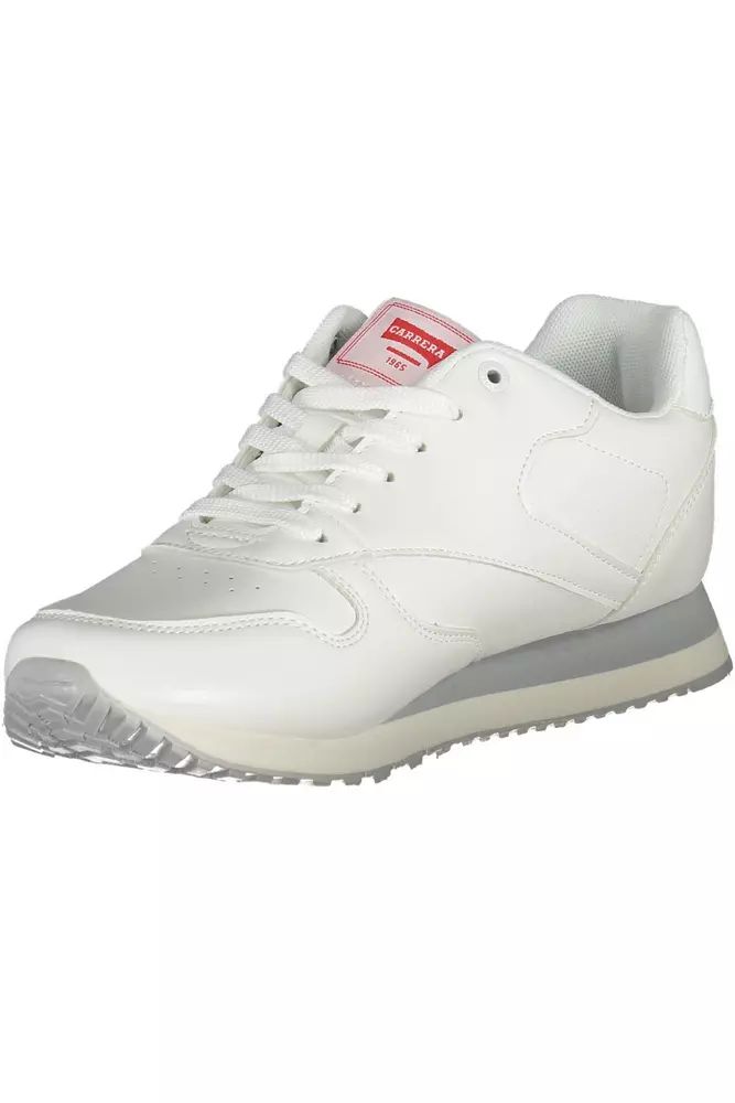 Carrera White Polyester Sneaker - DEA STILOSA MILANO