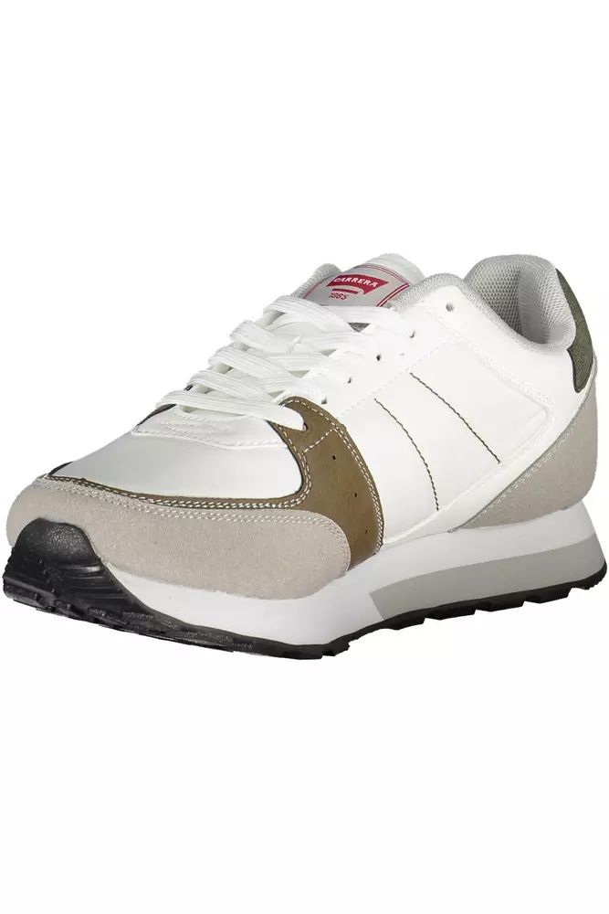 Carrera White Polyester Sneaker - DEA STILOSA MILANO