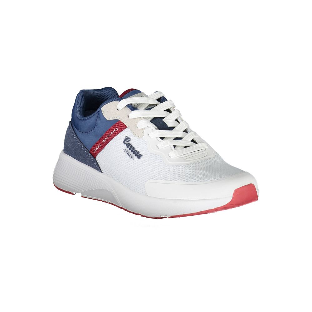 Carrera White Polyester Sneaker - DEA STILOSA MILANO