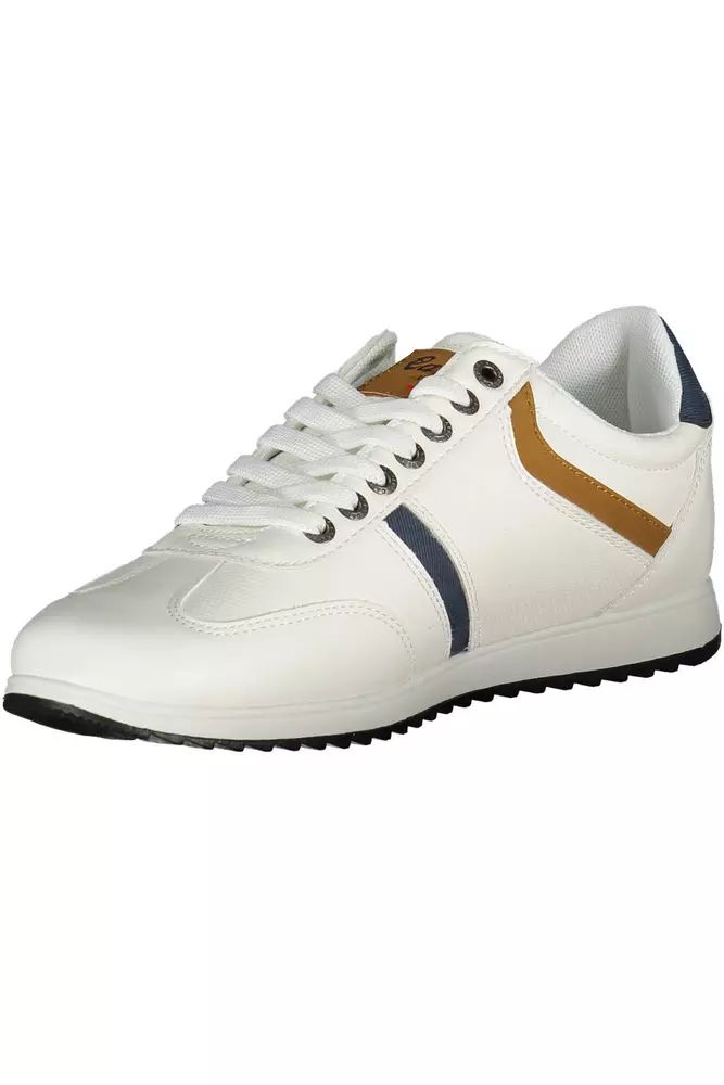 Carrera Eco-Leather Lace-Up Sneakers with Contrast Detail - DEA STILOSA MILANO