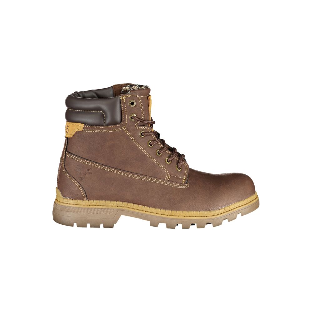 Carrera Brown Polyester Boot - DEA STILOSA MILANO