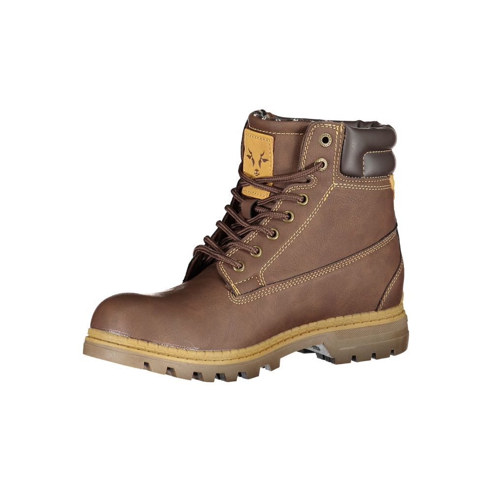 Carrera Brown Polyester Boot - DEA STILOSA MILANO