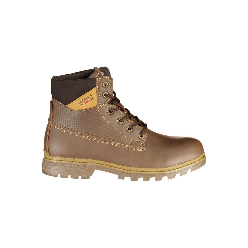 Carrera Brown Polyester Boot - DEA STILOSA MILANO