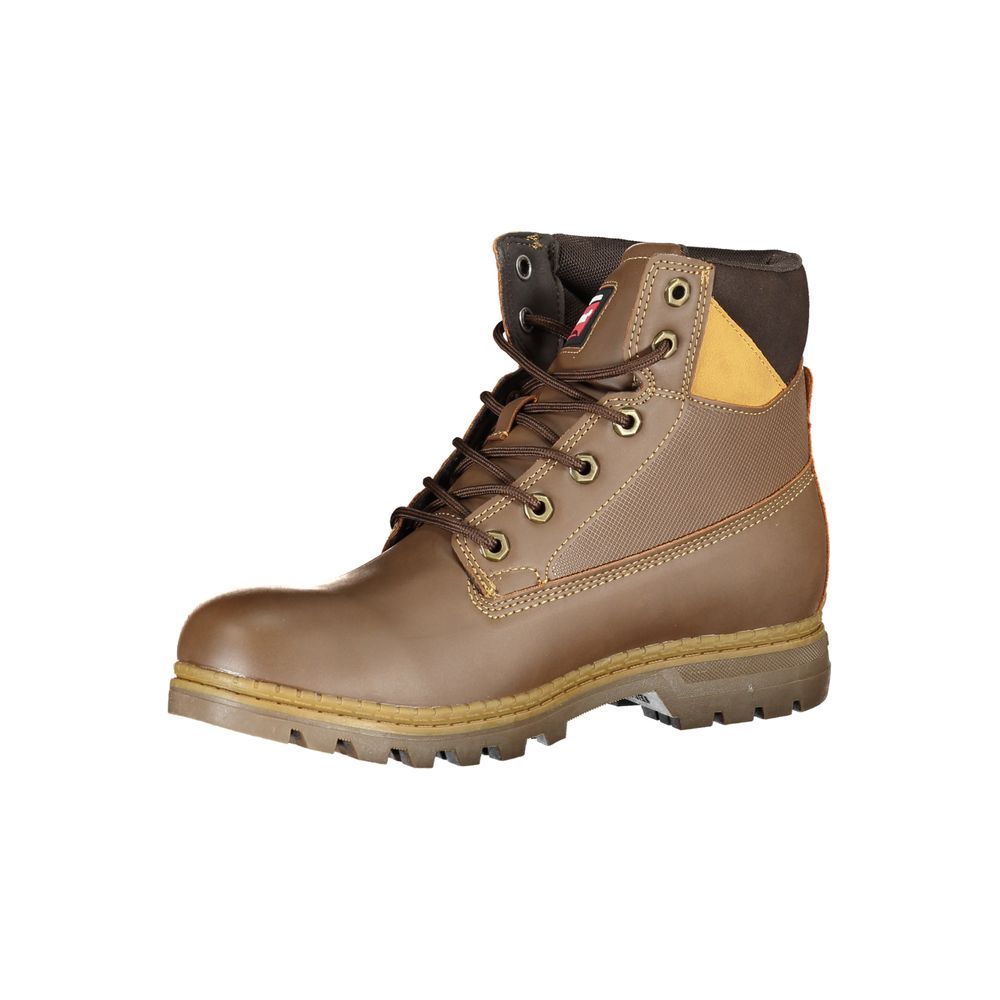 Carrera Brown Polyester Boot - DEA STILOSA MILANO