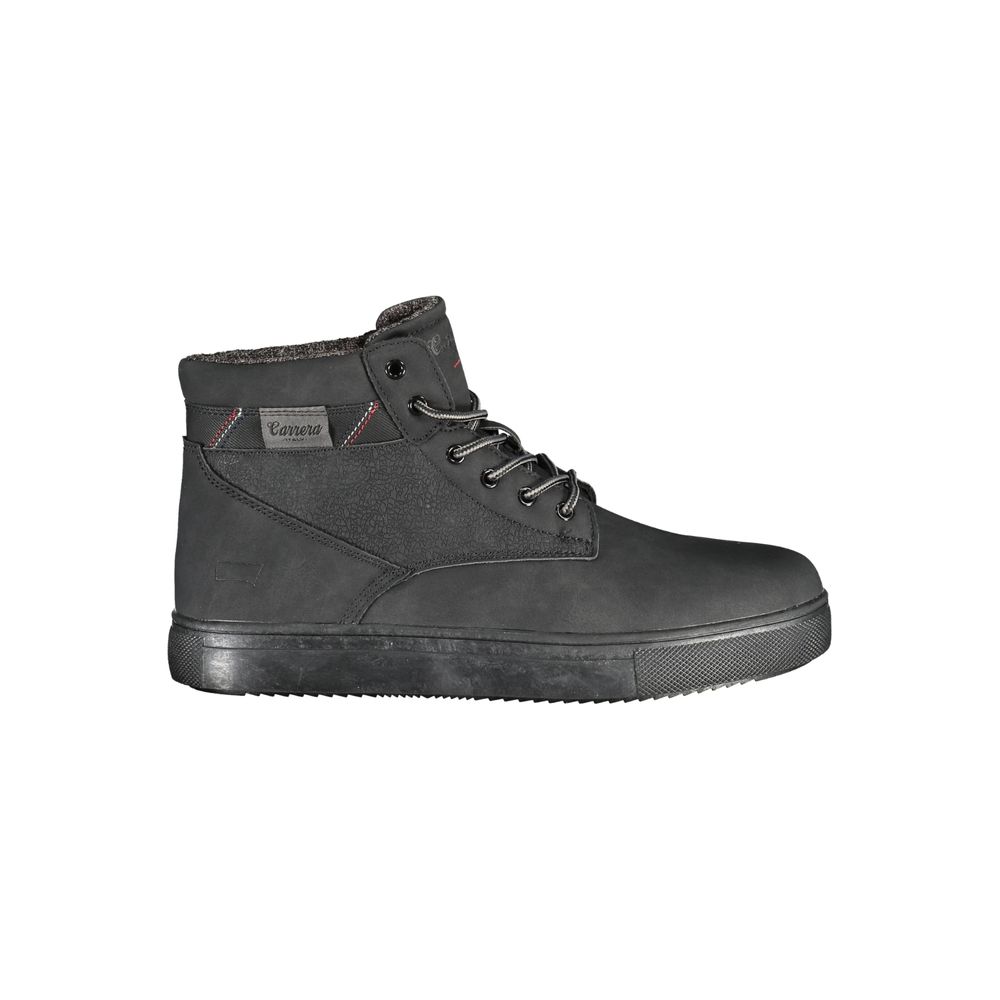Carrera Black Polyester Boot - DEA STILOSA MILANO