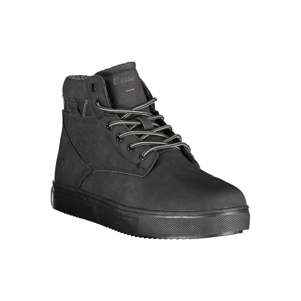 Carrera Black Polyester Boot - DEA STILOSA MILANO