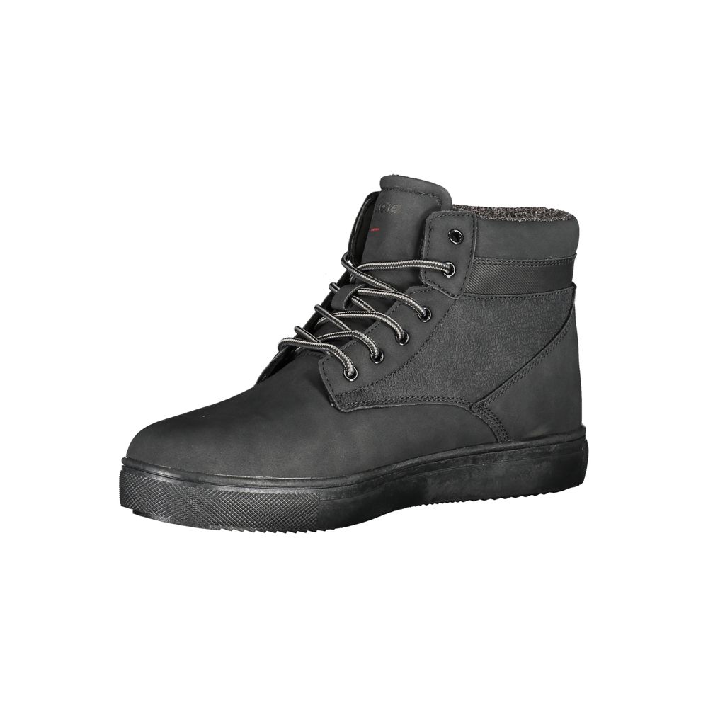 Carrera Black Polyester Boot - DEA STILOSA MILANO