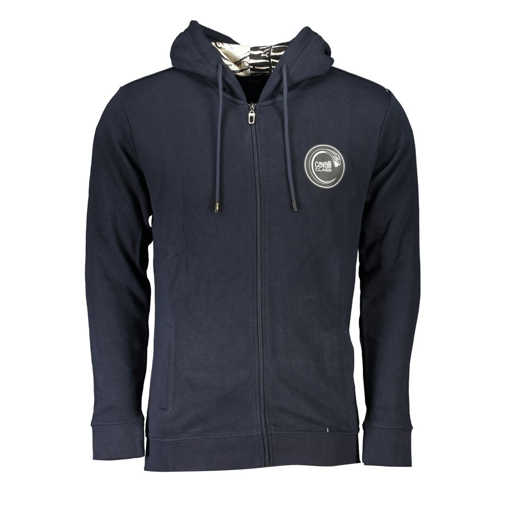 Cavalli Class Blue Cotton Sweater - DEA STILOSA MILANO