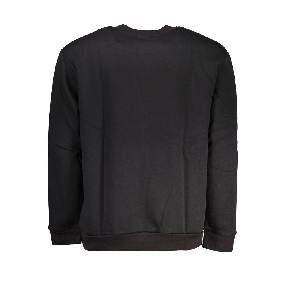 Cavalli Class Black Cotton Sweater - DEA STILOSA MILANO