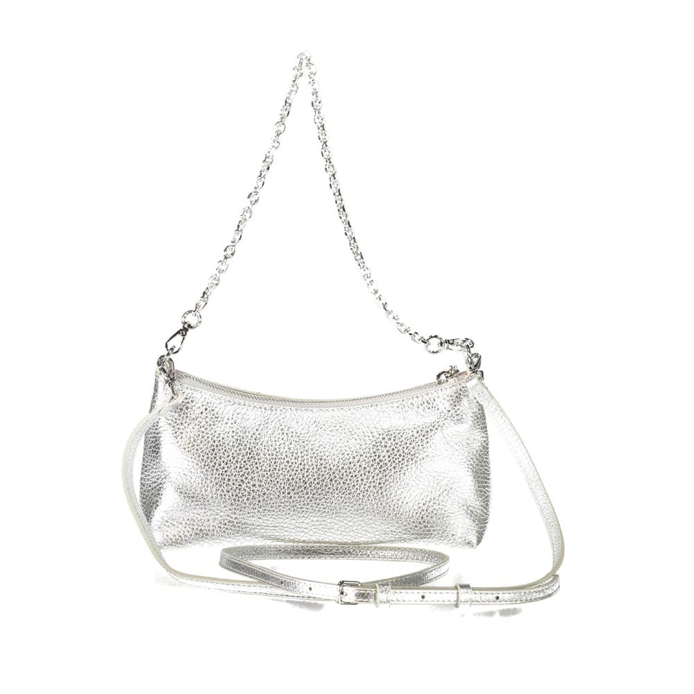 Coccinelle Silver Leather Handbag - DEA STILOSA MILANO