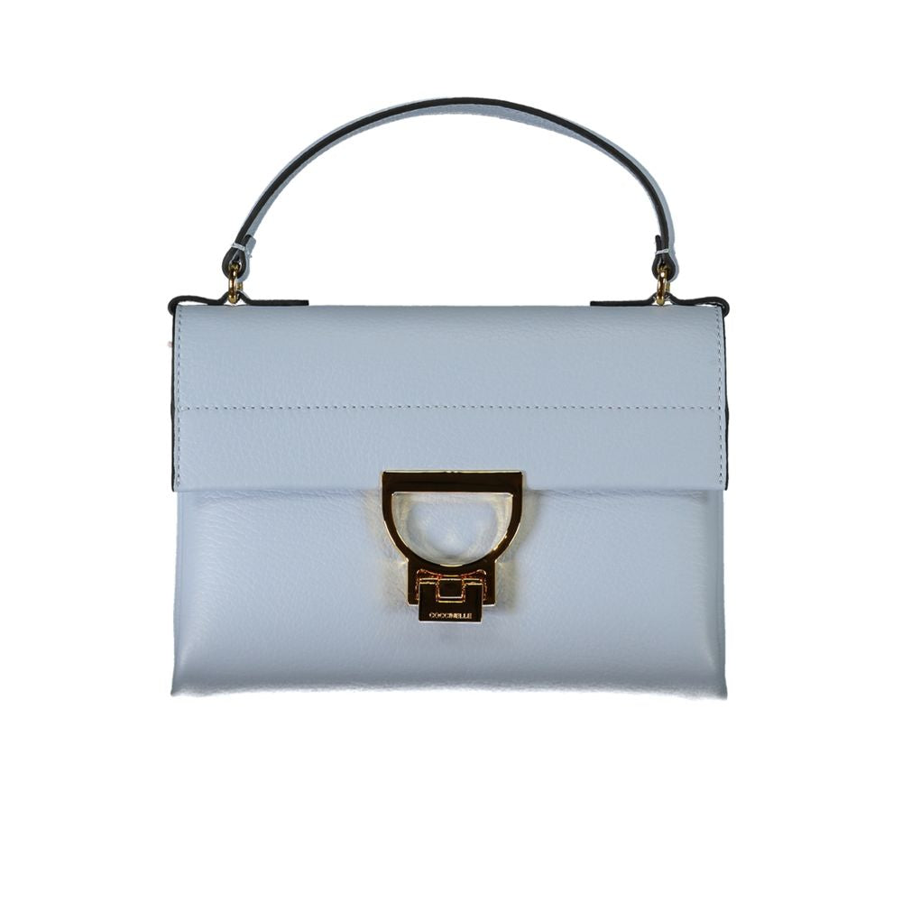 Coccinelle Light Blue Leather Handbag - DEA STILOSA MILANO