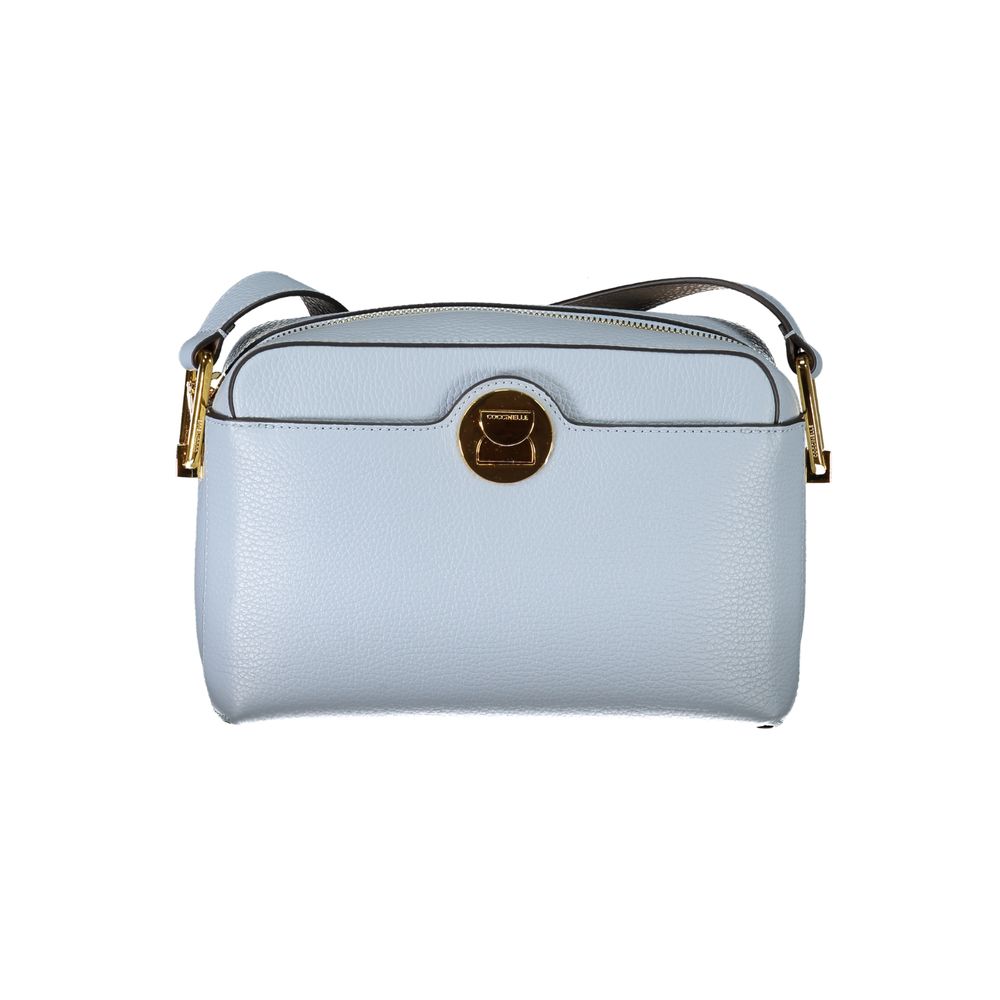 Coccinelle Light Blue Leather Handbag - DEA STILOSA MILANO