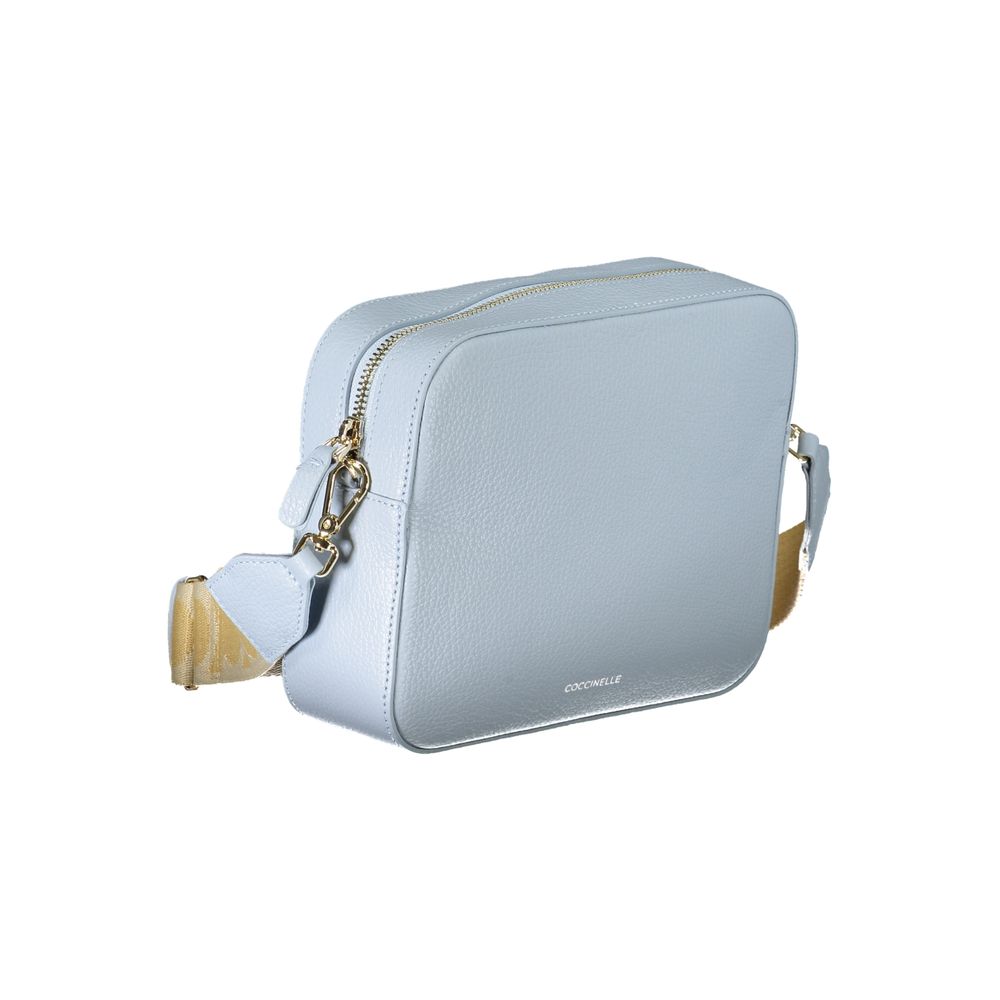 Coccinelle Light Blue Leather Handbag - DEA STILOSA MILANO