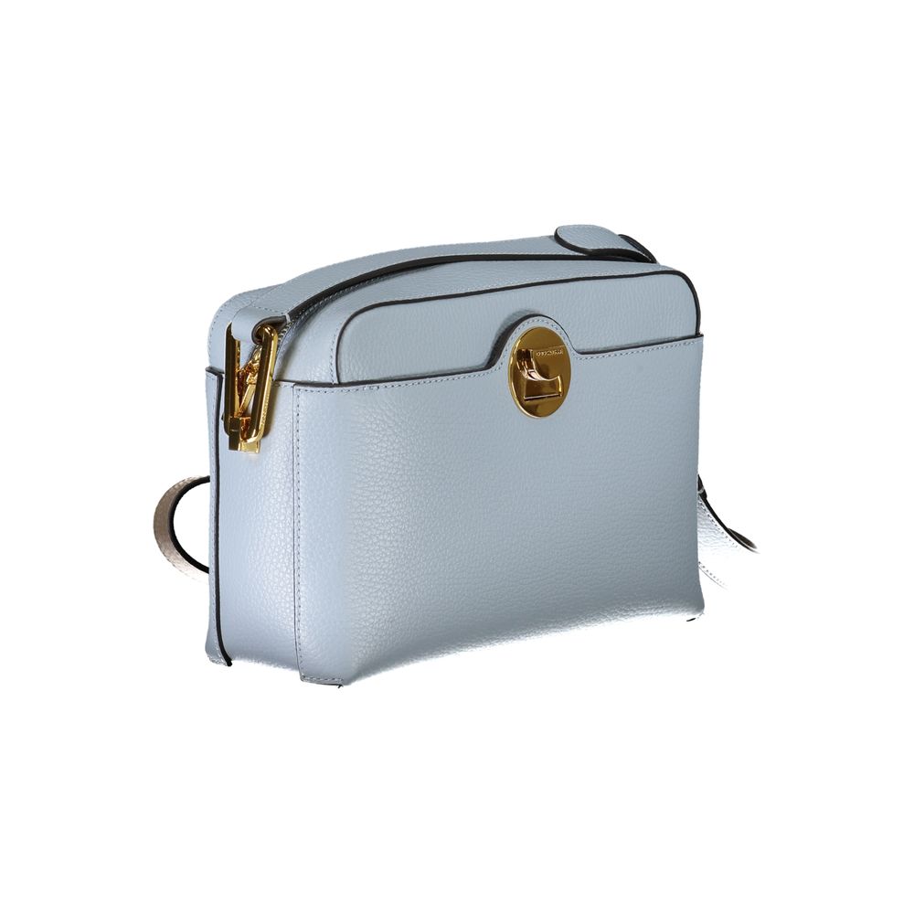 Coccinelle Light Blue Leather Handbag - DEA STILOSA MILANO