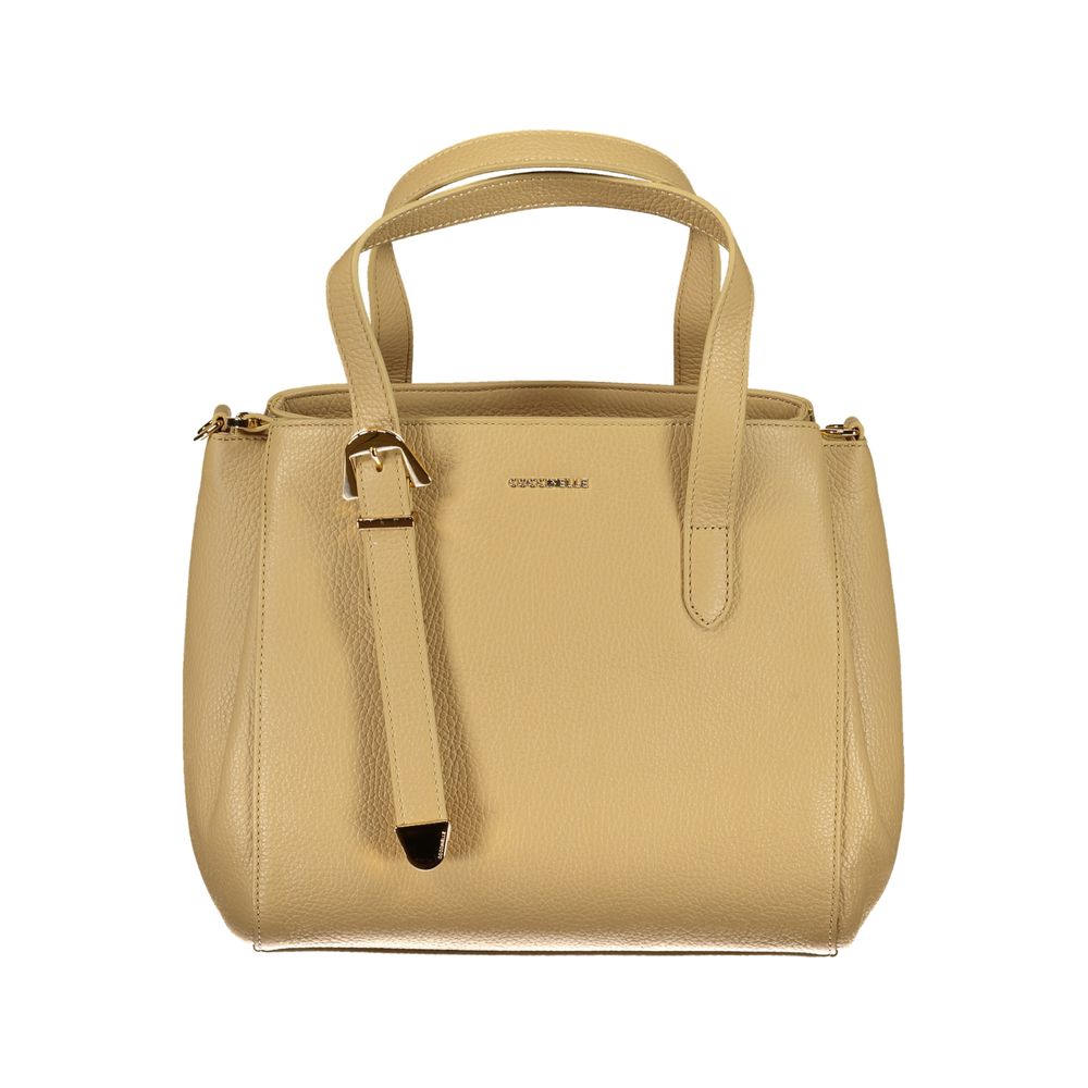 Coccinelle Beige Leather Handbag - DEA STILOSA MILANO