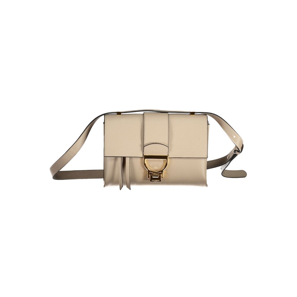 Coccinelle Beige Leather Handbag - DEA STILOSA MILANO