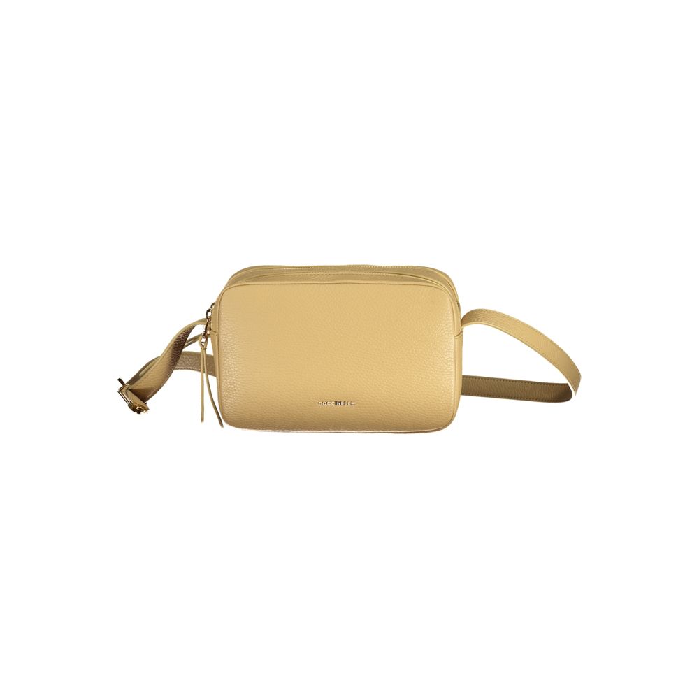 Coccinelle Beige Leather Handbag - DEA STILOSA MILANO