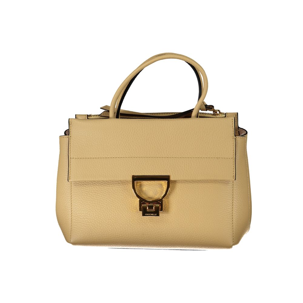 Coccinelle Beige Leather Handbag - DEA STILOSA MILANO