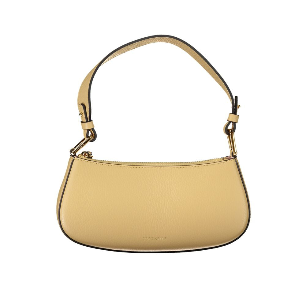 Coccinelle Beige Leather Handbag - DEA STILOSA MILANO