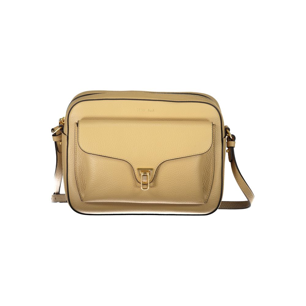 Coccinelle Beige Leather Handbag - DEA STILOSA MILANO