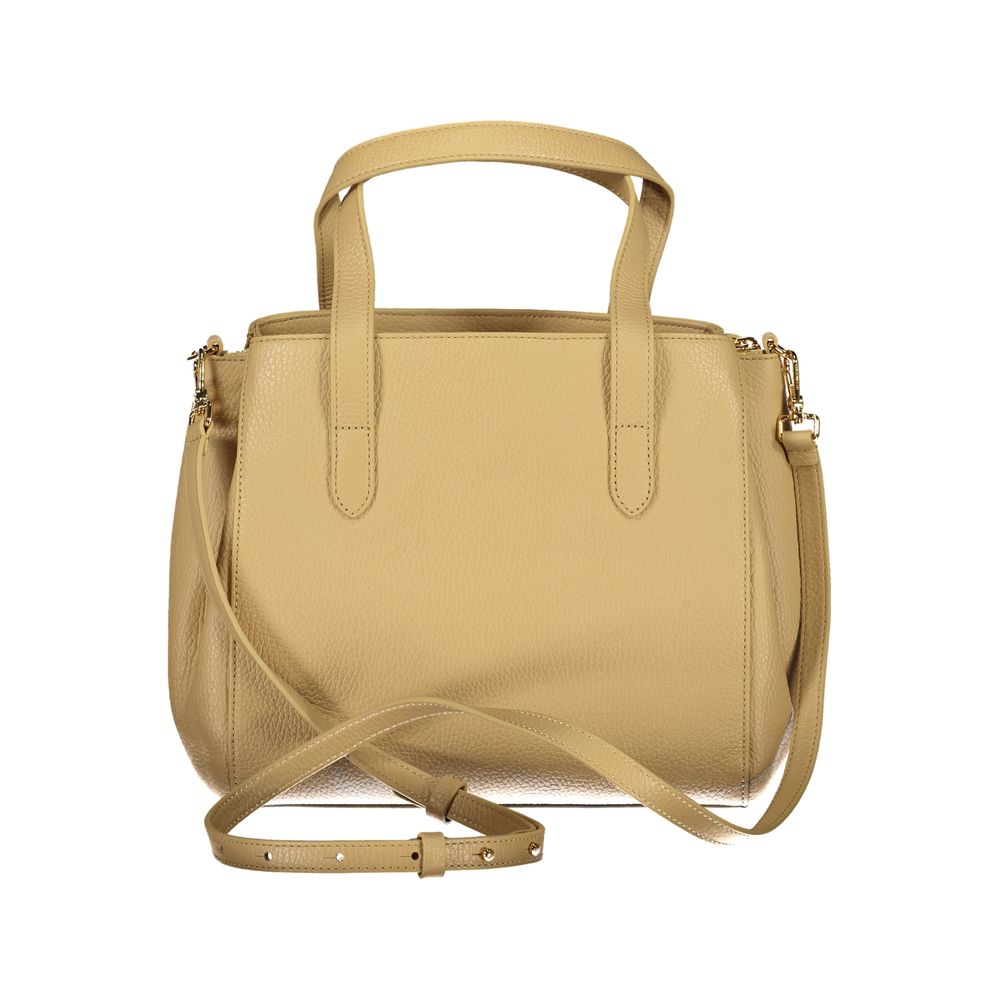 Coccinelle Beige Leather Handbag - DEA STILOSA MILANO