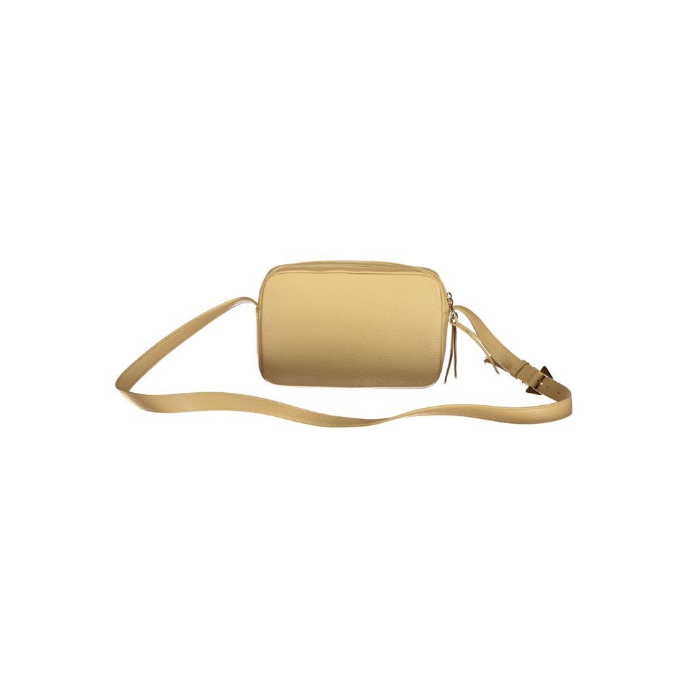 Coccinelle Beige Leather Handbag - DEA STILOSA MILANO