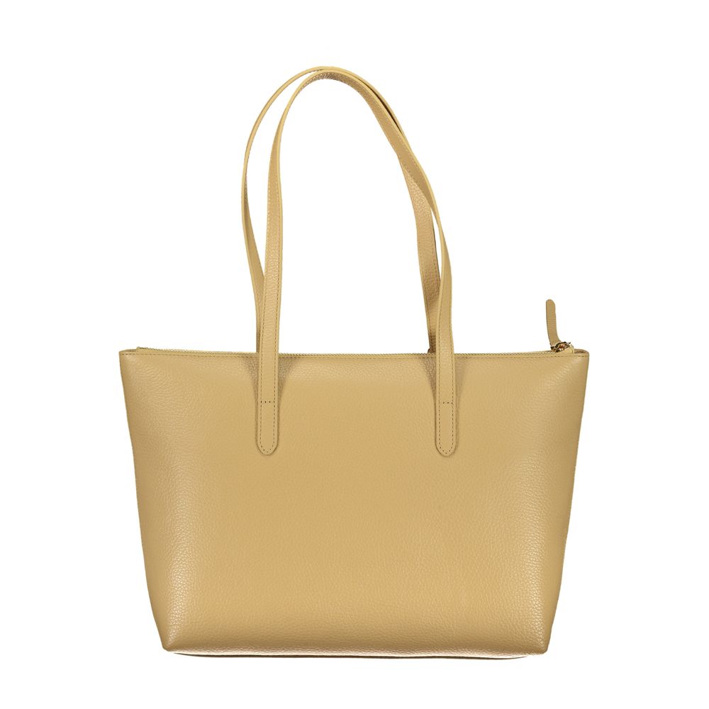 Coccinelle Beige Leather Handbag - DEA STILOSA MILANO