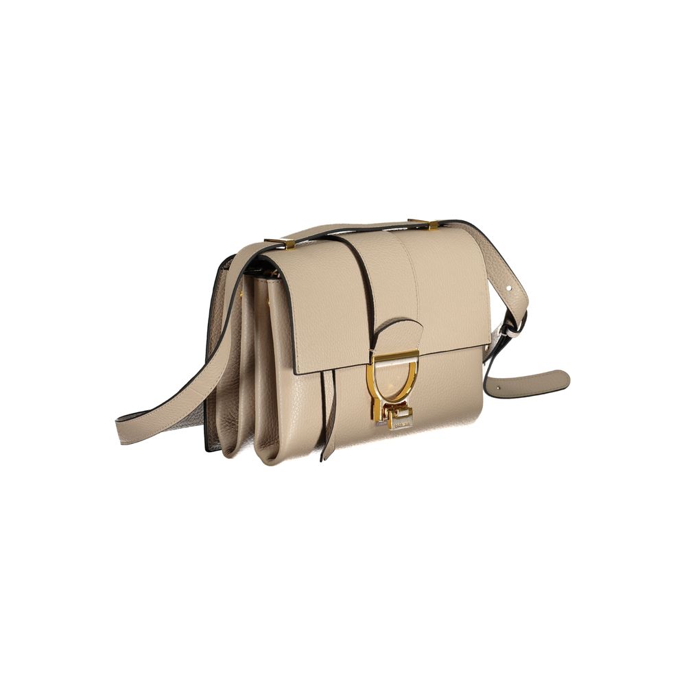 Coccinelle Beige Leather Handbag - DEA STILOSA MILANO