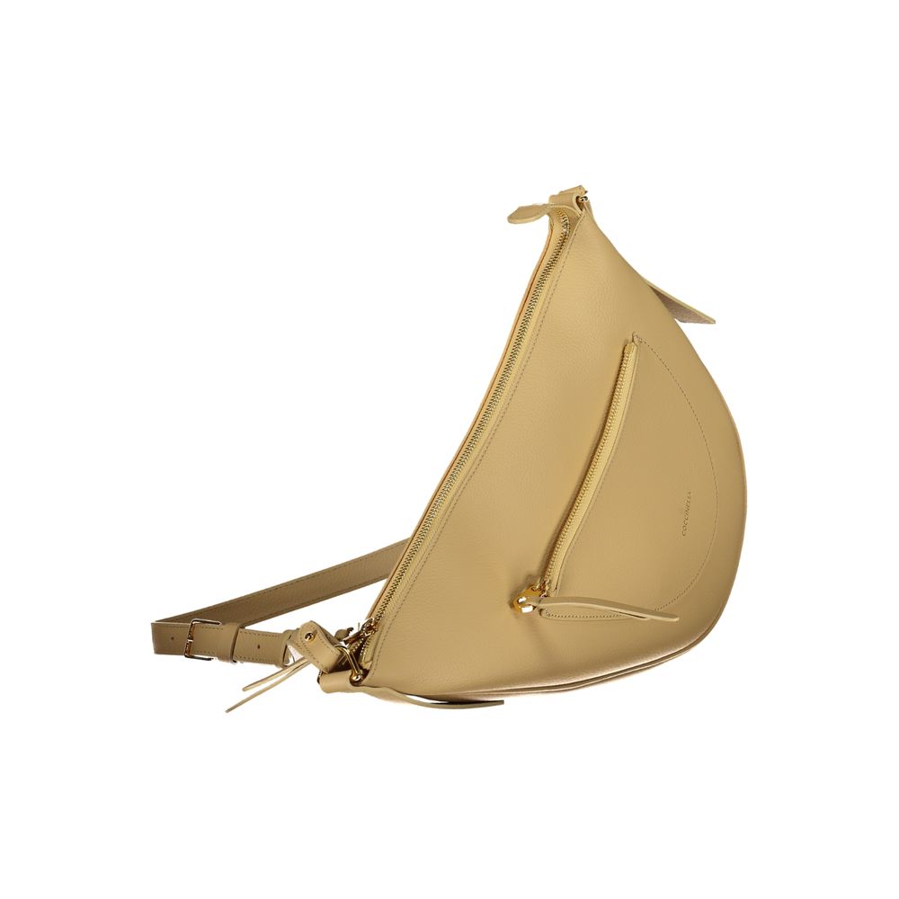 Coccinelle Beige Leather Handbag - DEA STILOSA MILANO