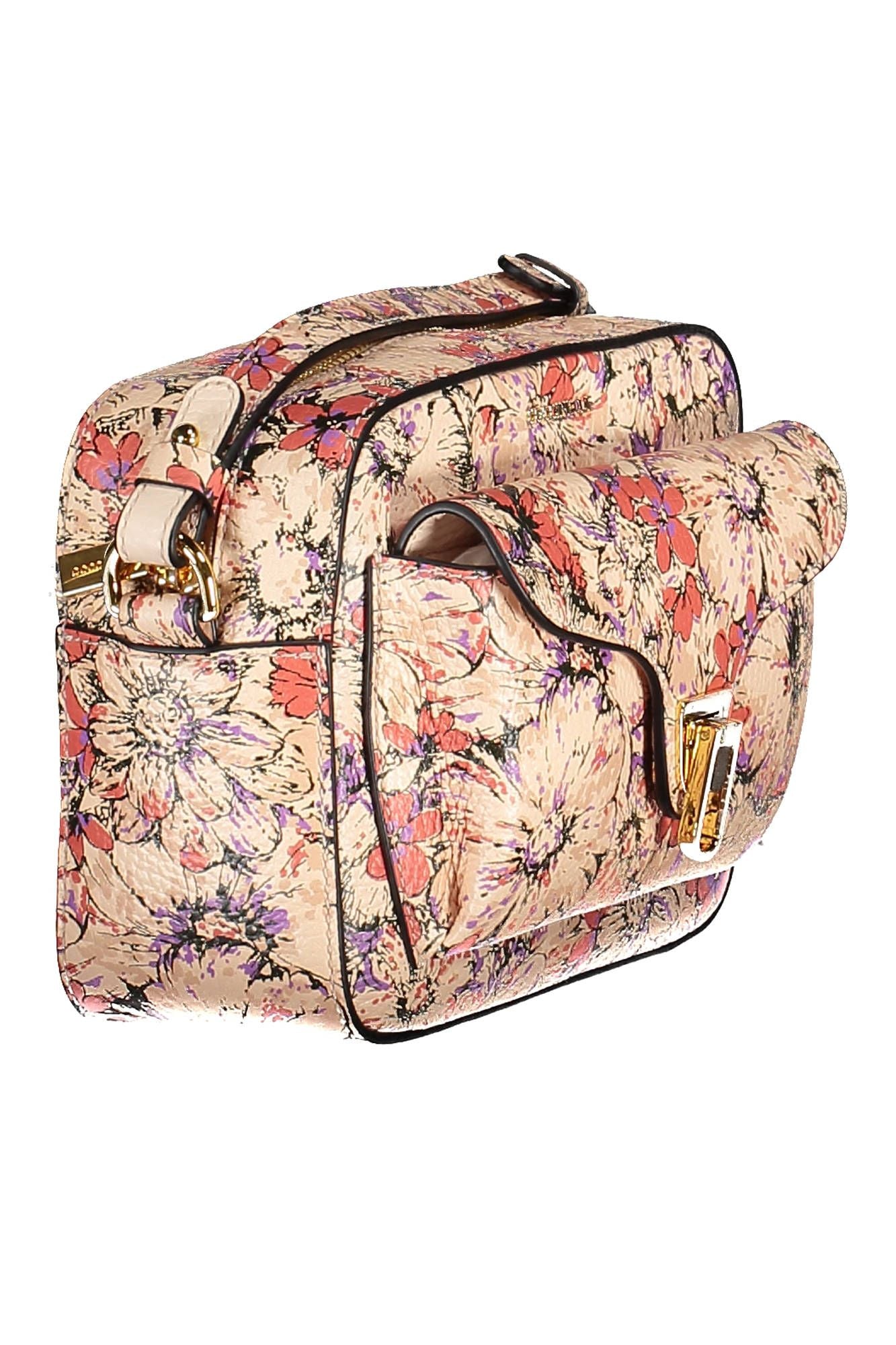 Coccinelle Elegant Beige Shoulder Bag with Turn Lock Closure - DEA STILOSA MILANO