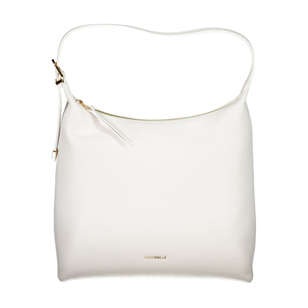 Coccinelle White Leather Handbag - DEA STILOSA MILANO