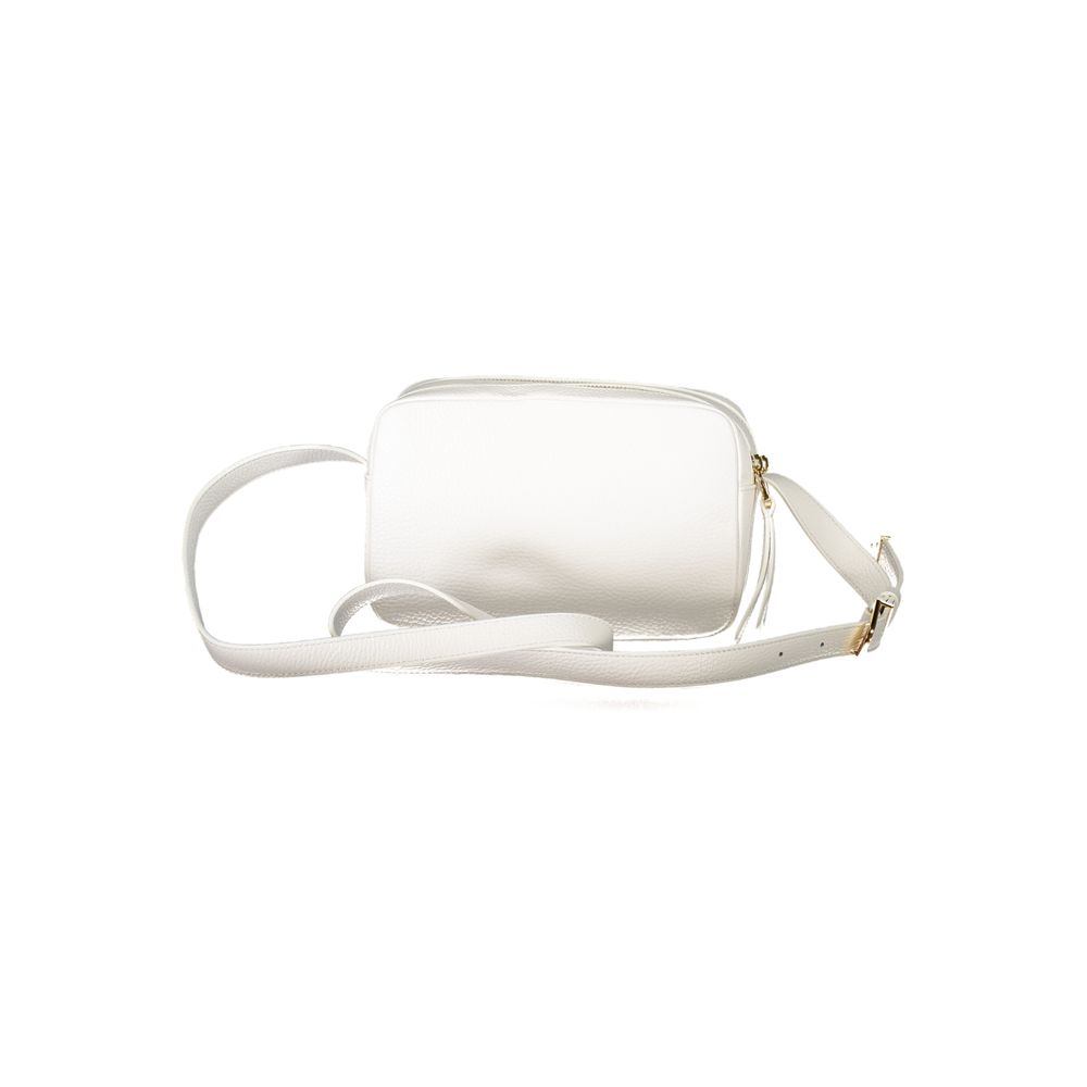 Coccinelle White Leather Handbag - DEA STILOSA MILANO