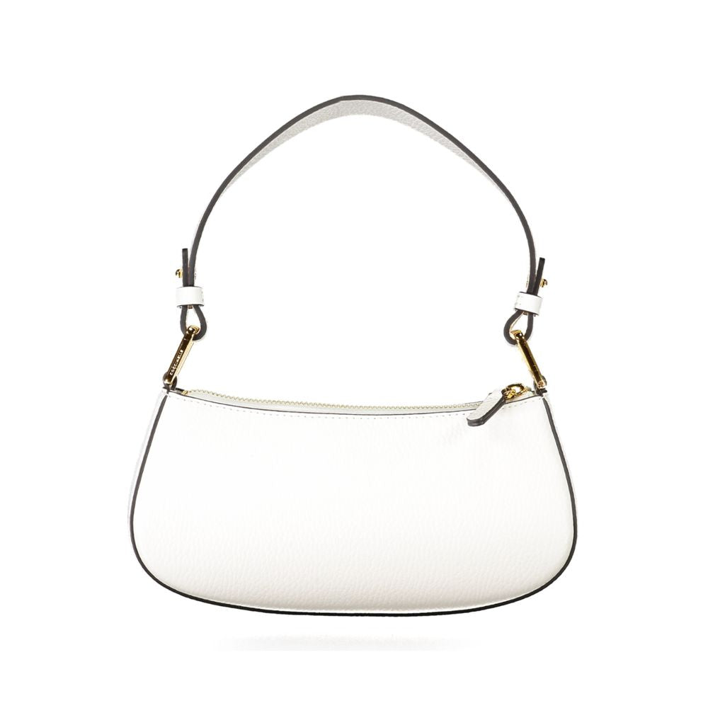 Coccinelle White Leather Handbag - DEA STILOSA MILANO