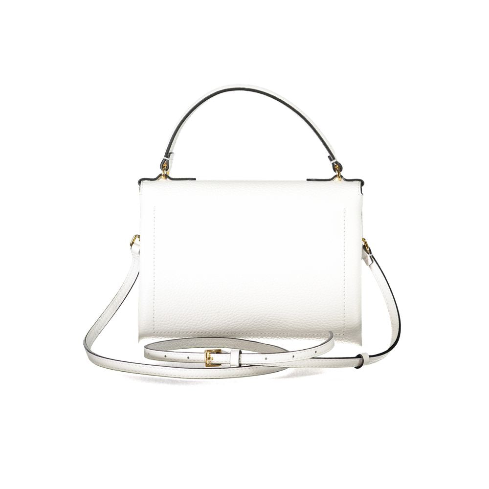 Coccinelle White Leather Handbag - DEA STILOSA MILANO