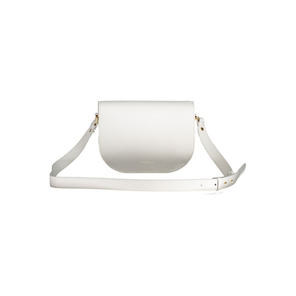 Coccinelle White Leather Handbag - DEA STILOSA MILANO