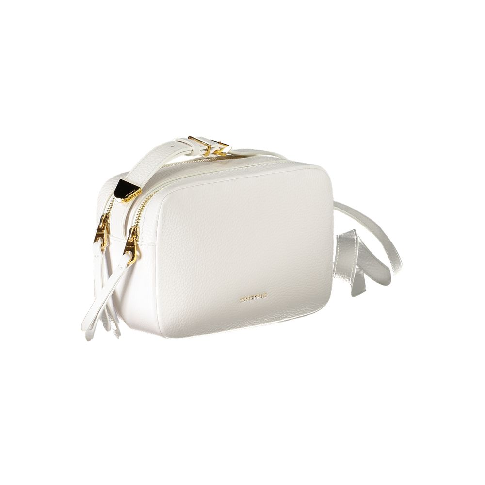Coccinelle White Leather Handbag - DEA STILOSA MILANO