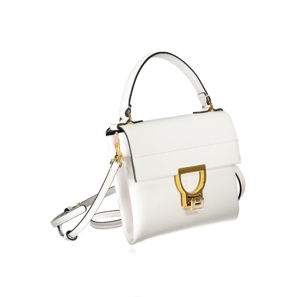 Coccinelle White Leather Handbag - DEA STILOSA MILANO