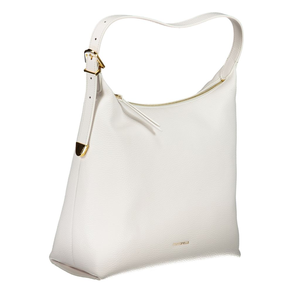 Coccinelle White Leather Handbag - DEA STILOSA MILANO