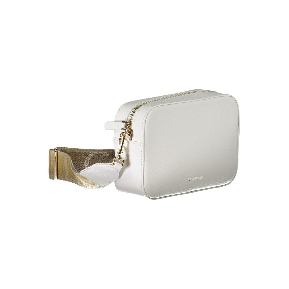 Coccinelle White Leather Handbag - DEA STILOSA MILANO