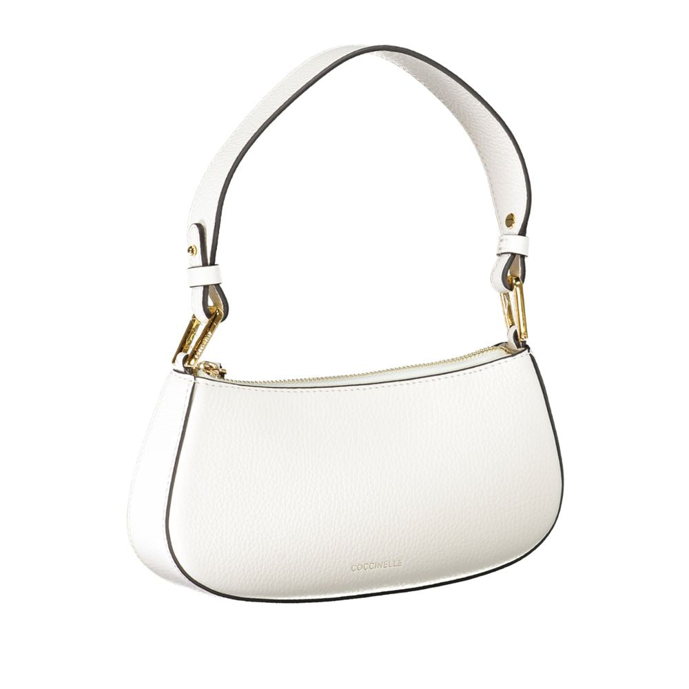 Coccinelle White Leather Handbag - DEA STILOSA MILANO